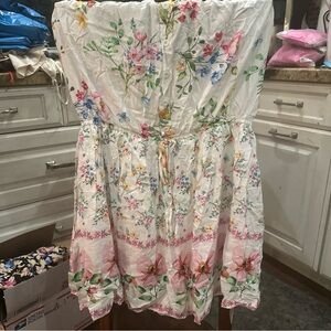 Cupshe Floral Kids Dress with Pink and Green Accents